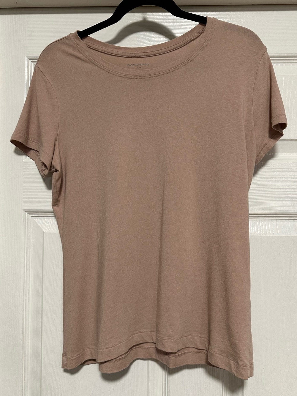 Banana Republic Timeless Tee Pink/Taupe Modal Cotton T-Shirt Size M
